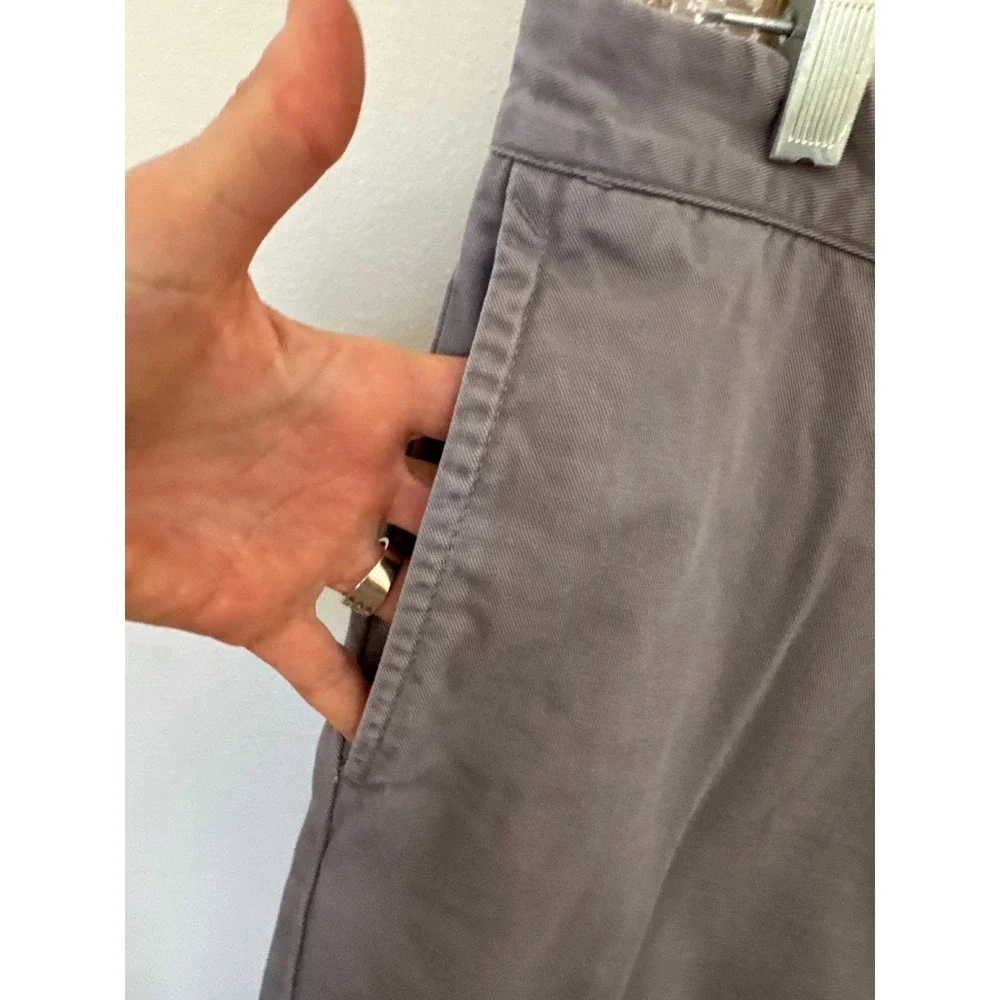Mens J.Crew‎ Reade chino classic style washed gray size 34W 7